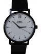 HMT wrist watch for men with black color Strap and white dial case