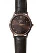 HMT wrist watch for men with brown color Strap and brown dial case 