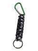 Paracord Keychain with Steel Grey Locking Carabiner  Braided Lanyard Utility Survival Key Chain Hook for Keys for Outdoor Camping Hiking