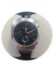 Men wrist watch with black dial case 