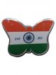 Tri-Color butterfly Pin/Brooch/Badge for Clothing and Indepndence Day (Pack of 10)