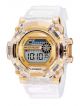 Digital golden color with transparent strap attractive sport looks Digital Watch 