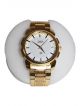 HMT Men Golden color Wrist Watch with off white dial case