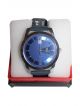 Men Wrist watch with blue color dial case and blue wrist strap