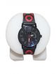 Men sports wrist  watch with red and black strap