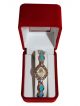 HMT women wrist watch with golden and blue chain