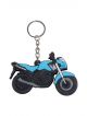 Honda Bike Blue and Black Rubber Keychain for Car/Bike Keyring