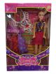 Beautiful doll set with 3 dresses 