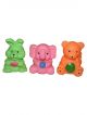 Pack of 3 Made Of Rubber Squeezable Bath Toys For Babies With Chu Chu Sound