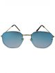 Unisex  dual shade Sunglasses with golden frame