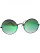 Round shape dual shade sunglasses with black color frame