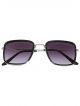 Rectangular dual shade sunglasses with Black and silver color frame