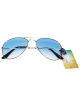 Aviator dual shade sunglasses with silver color frame