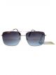 Rectangular dual shade sunglasses with Silver color frame