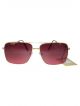 Rectangular dual shade sunglasses with Golden color frame