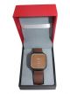 Men wrist watch with square dial case