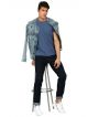 FLYING MACHINE DARK BLUE WASHED DENIM JEANS