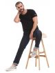 FLYING MACHINE Men Dark Blue Washed denim Jeans