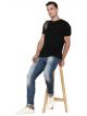 FLYING MACHINE MID WASH DENIM  MIDRISE MEN JEANS