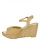FOOTIN Women Beige Wedges