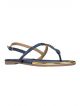 Footin By Bata women Navy T-strap sandals