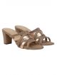 Bata Women Brown Heels Sandal