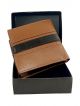 100% Genuine leather Wallet for men(brown black)