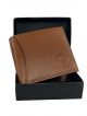 100% Genuine leather Wallet for men w004(Brown)