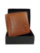 100% Genuine leather Wallet for men w004(Tan)