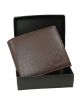 100% Genuine leather Wallet for men w005(Dark Brown)