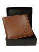 100% Genuine leather Wallet for men w005(Tan)