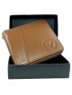 100% Genuine leather Wallet w006(Tan) for men and women