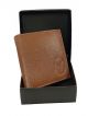 100% Genuine leather Wallet for men w008(Brown)
