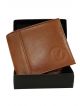 100% Genuine leather Wallet for men w010(Tan)