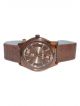 Sports wrist watch for men with Brown strap and Brown dial case 