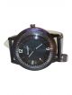 Sports wrist watch for men with Black strap and black dial case 