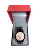Wrist Watch for Men with stainless steel chain with gold rose color dial case
