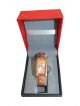 Women Wrist Watch with copper color Stainless Steel chain 