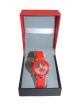 Women Wrist watch with red color dial case and red wrist strap