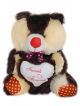 Cute Friends forever heart dark brown teddy Bear