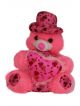 Cute heart Pink  teddy Bear with Cap