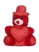 Cute heart Red  teddy Bear with Cap