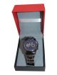 Watch for Men with Navy Dial case & Stainless Steel Chain 