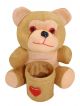 cute small Monkey pen stand(Brown)