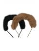 Cute Furry hairband Pack of 2 (Brown and black)