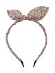 Cute bunny hairband (1pcs) with Pink colors flowers