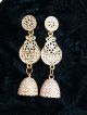 Beautful golden and White jhumka