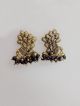 Beautful golden and Black Peacock earrings