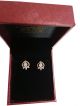 Beautiful diamond look golden earrings