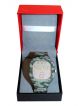 Analog Square Dial Green Army Strap Watch
